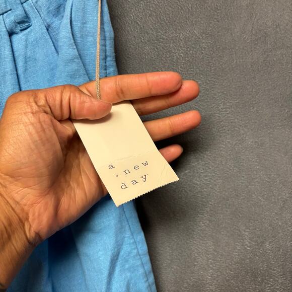 A New Day Linen Pants NWT Lounge Resort Summer Beachy Vacation Elastic Waist - Picture 4 of 14